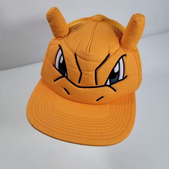 Pokemon Other - Pokemon Charizard Orange Costume Hat Mesh Snapback Trucker Cap Adjustable 2013